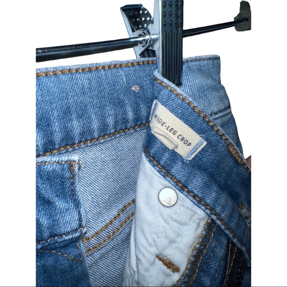 Madewell Wide-Leg Crop Jeans in Delancey Wash Size 23 - Picture 12 of 14